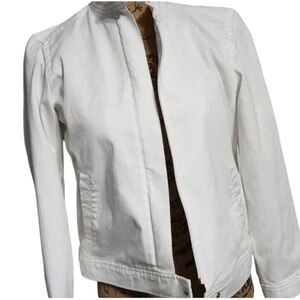 Liz Claiborne Liz Sport Petite White Jacket Size Small Petites Very Nice! S